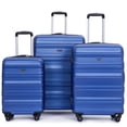 thumbnail image 1 of 3 Piece Luggage Sets, Expandable Hardside Suitcases 25in/29in, Carry on 21in, Travel Luggages with Double Spinner Wheels TSA Lock Lightweight, Dark Blue, 1 of 6