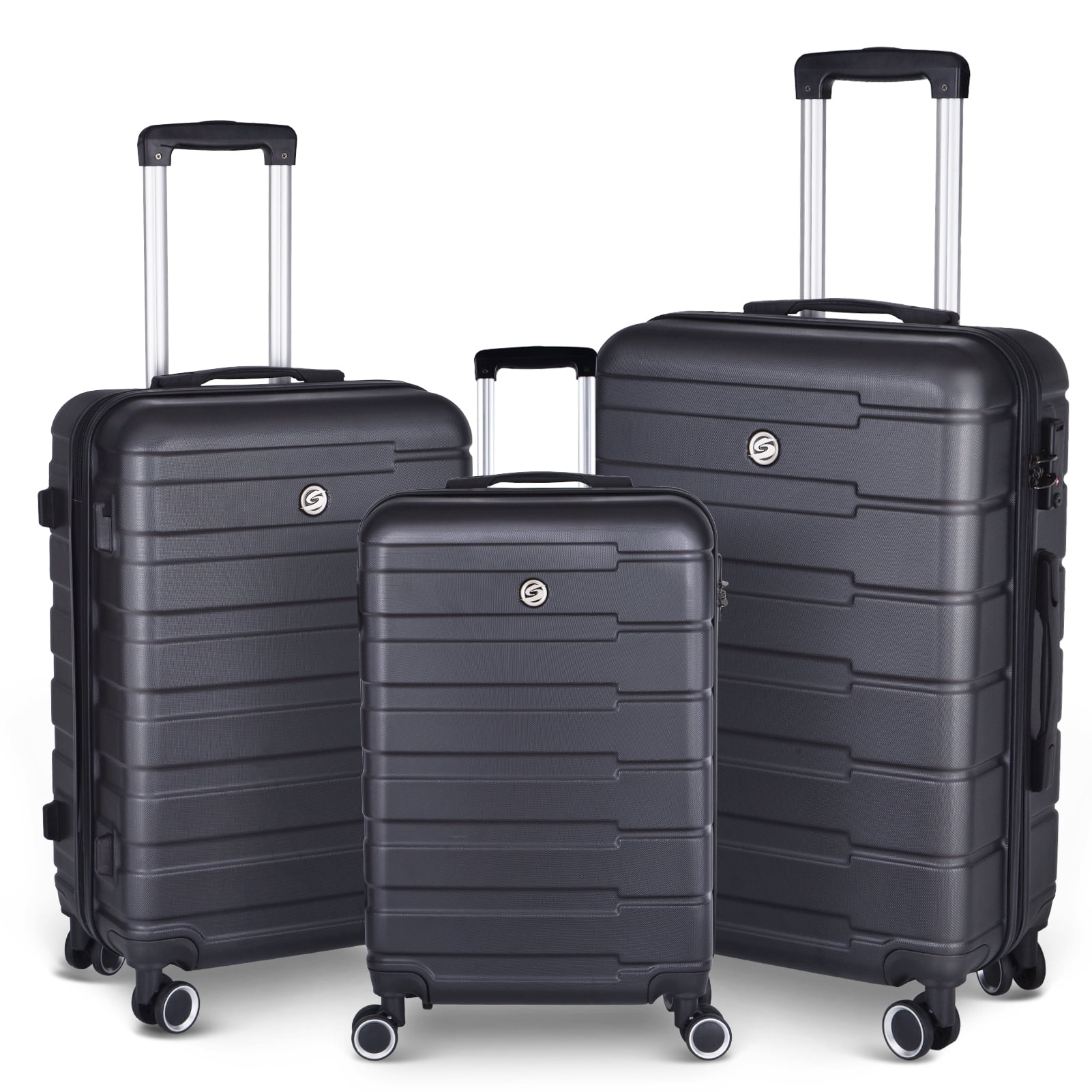 3 Piece Luggage Sets, Hard Shell Luggage Suitcase Set with Spinner Wheels and TSA Lock, Carryon