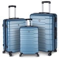 thumbnail image 1 of 3 Piece Luggage Sets,Hardside Expandable Travel Laggage with TSA Lock (20/24/28),Rolling Travel Luggage Set with Spinner Wheels Carry On Luggage Set,Women Business and Student Suitcase Set,Cyan, 1 of 7