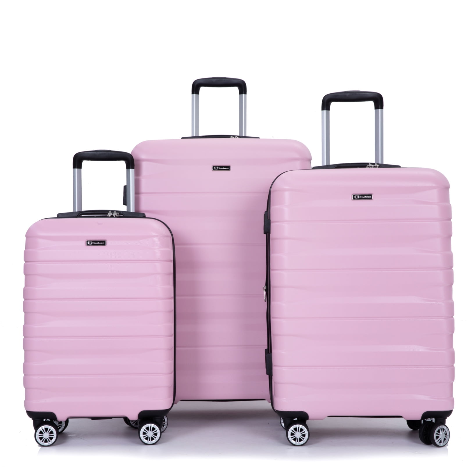 3 Piece Luggage Sets,PC Lightweight & Durable Expandable Suitcase with