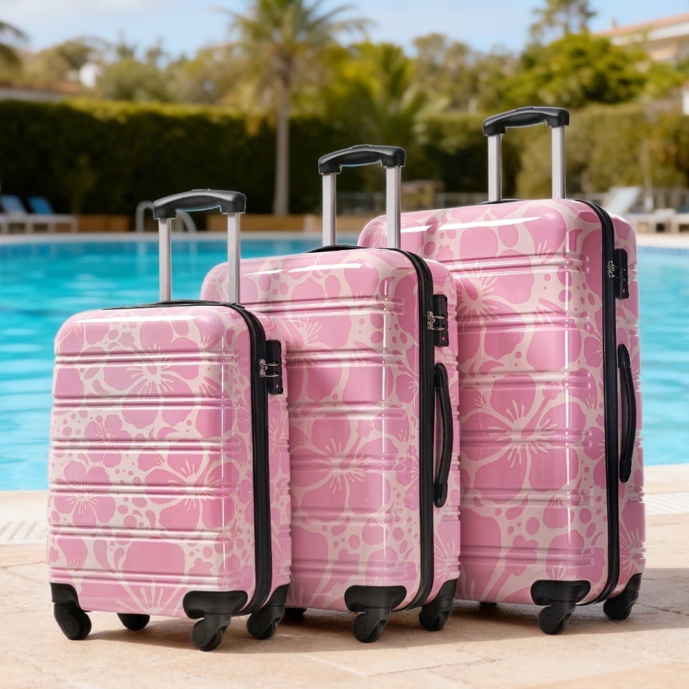 3-Piece Hardshell Luggage Set - 20" Carry-On, 24" & 28" Checked Suitcases with TSA Lock, 360° Spinner Wheels, Lightweight PC Material, Protective Film