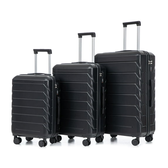 20"/24"/28" Luggage Set for Travel,3-Piece ABS Spinner Luggage Set, Combination Lock, 360° Silent Wheels, Durable Hardshell