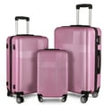 3 Piece Luggage with TSA Lock ABS Durable Luggage Set Lightweight