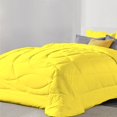 thumbnail image 1 of 3 Piece Luxury U Shape Pattern Comforter By D.N.G. BEDDINGS Set Premium Super Soft, 1000 Thread Count 100% Egyptian Cotton King/California King Size Yellow Color, 1 of 9
