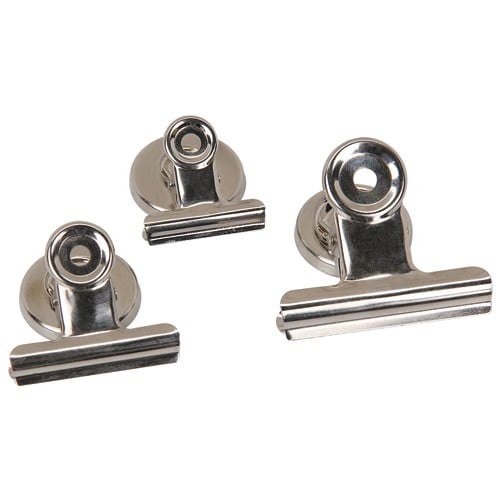 3 Piece Magnetic Bulldog Clip Set