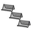 thumbnail image 1 of 3-Piece Metal Mesh Business Card Holder, Desktop Card Display and Storage Rack, High Quality for Summer Conferences, Ofice Organization, or Small Business, 1 of 5