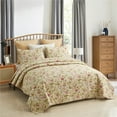 thumbnail image 1 of 3 Piece Microfiber Quilt Set Queen 88"x92",Soft Lightweight Coverlet,1 Quilt and 2 Shams, 1 of 6