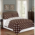 thumbnail image 1 of 3-Piece Milano Trellis Pattern 2-Tone Printed Reversible Duvet Cover Set, 1 of 5