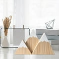 thumbnail image 1 of 3-Piece Mini Wood Shelf Decor Set | Hand-Painted Snow-Capped Design | 3 Sizes (5.5", 3.9", 5.9") | Rustic Home Decor for Tables & Shelves | Nursery & Photography Decor, 1 of 7