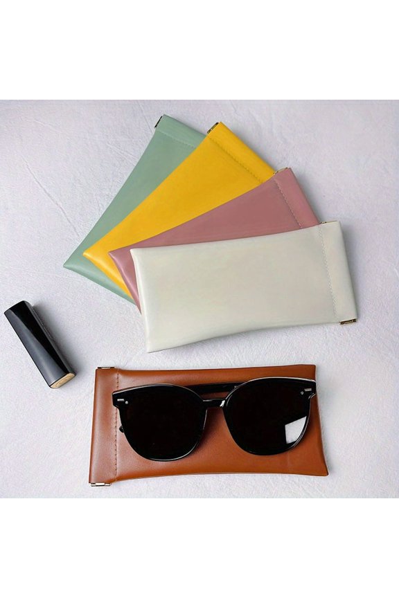 Travel Makeup Bag Organizer, Waterproof Leather Pouch Set for Cosmetics, Jewelry & Toiletries