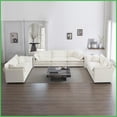 thumbnail image 1 of Modern 3-Piece Chenille Sofa Set – 2×2-Seater + 1×3-Seater Deep Seat Couch for Living Room, Flexible Modular Design, 1 of 8