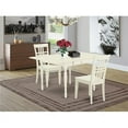 thumbnail image 1 of 3 Piece Monza Dining Table Set - Linen White, 1 of 1