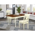 thumbnail image 1 of 3 Piece Monza Modern Dining Table Set - Buttermilk & Cherry, 1 of 1