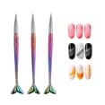 thumbnail image 1 of 3-Piece Nail Art Pen & Brush Set – UV Gel Liner & Dotting Tools for Precision Polish Application TIKA, 1 of 5