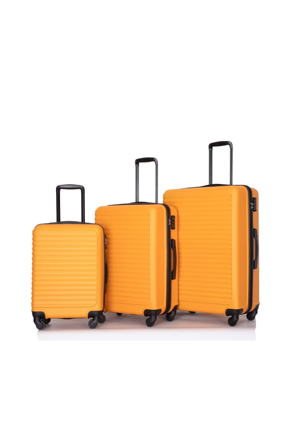 3-Piece Nested Spinner Suitcase Luggage Set with TSA Lock