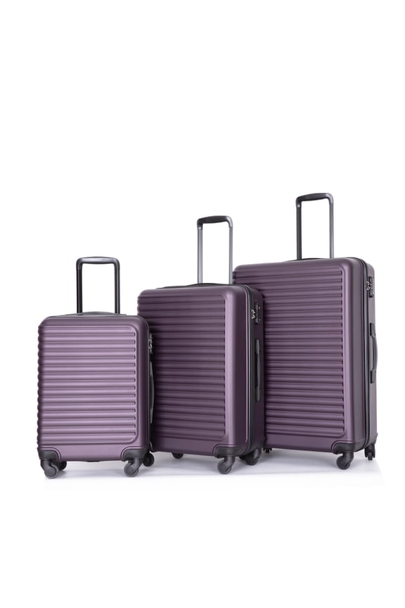 3-Piece Nested Spinner Suitcase Luggage Set with TSA Lock