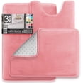 thumbnail image 1 of Lanola 3-Piece Non-Slip Bathroom Rug Set – Ultra-Absorbent Coral Fleece Mats for Toilet, Vanity & Wet Floors, Machine-Washable Anti-Skid Bath Mats&nbsp;, 1 of 9