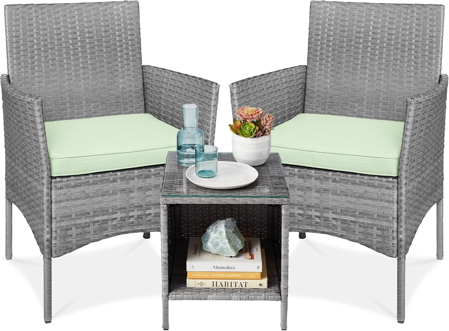 Urban Space Saving Patio Furniture Reference: 3 Piece Outdoor Wicker Conversation Bistro Set Space Saving Patio