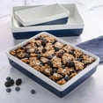 thumbnail image 1 of 3 Piece Oven to Table Stoneware Bakeware Set Cobalt Blue, 1 of 4