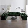 thumbnail image 1 of 3 Piece Oversized Sofa Set, Upholstered Sectional Sofa Couch Set, Including 3 Seater Sofa+2 Piece 2 Seater Sofa for Living Room, Apartment, 1 of 9