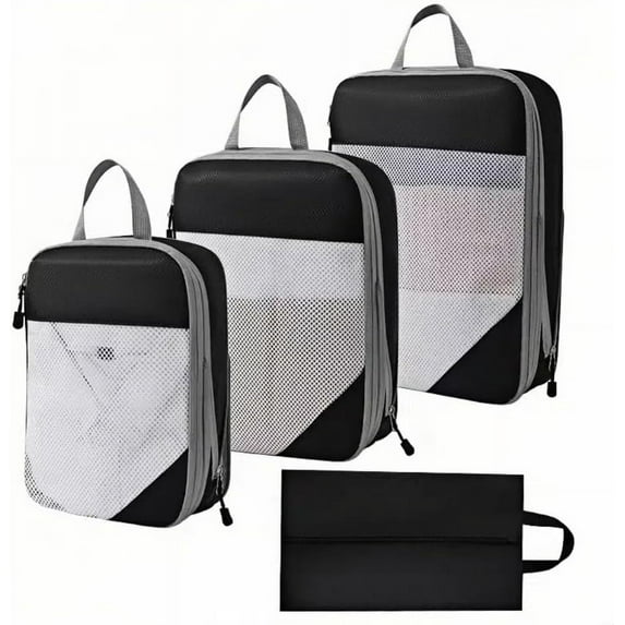 3-Piece Packing Cube Set – Lightweight, Water-Resistant & Space-Saving Travel Organizers for Luggage & Backpacks