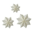 thumbnail image 1 of 3 Piece Paper Snowflake Star Lantern Ornaments, Christmas Decorations For Weddings Birthdays Parties And Home Décor, Set Of 8-Point Folded Hanging Decor, 1 of 6