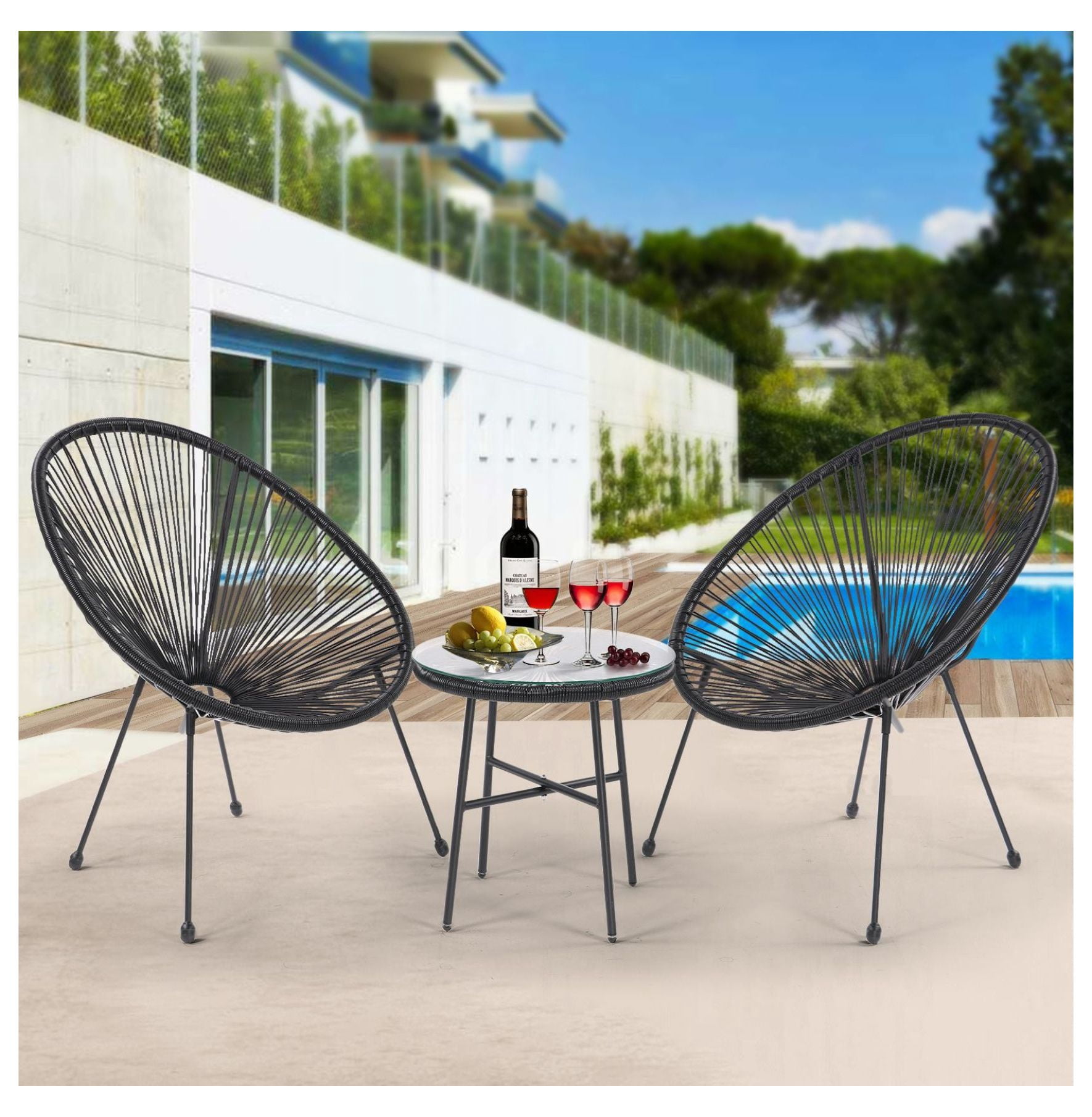 3 Piece Patio Bistro Conversation Set With Side Table Acapulco All 3-piece-patio-bistro-conversation-set-with-side-table-acapulco-all