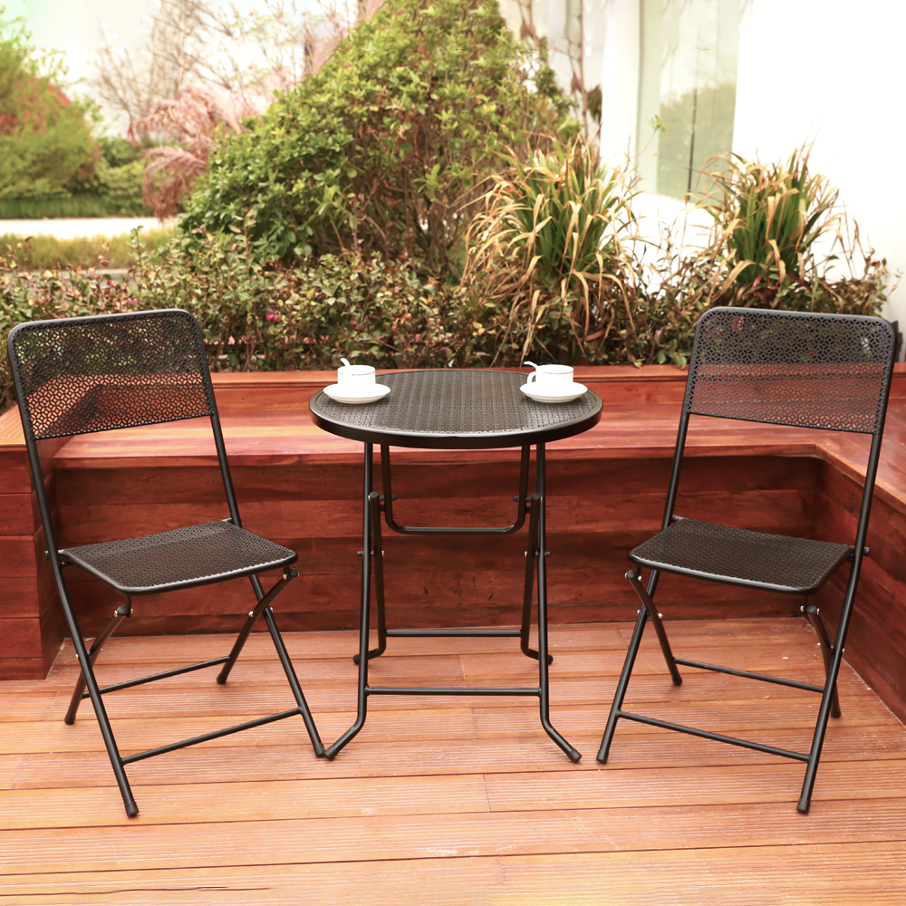 Stainless steel bistro set hotsell