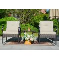 thumbnail image 1 of Direct Wicker 3-Piece Outdoor Patio Conversation Set with Table & Beige Cushions, 1 of 8