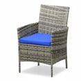 thumbnail image 1 of 3 Piece Patio Furniture Set, Rattan Outdoor Furniture with 2 Chairs & Coffee Table, 1 of 6