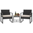 3 Piece Patio Furniture Sets Wicker Patio Chairs Rattan Outdoor Bistro Set Outdoor Furniture for
