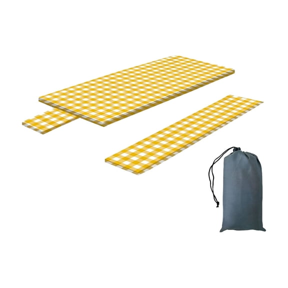 3-Piece Patio Table & Bench Cover Set, Waterproof Outdoor Protective Slipcovers for Picnic Table, Matching Benches, All-Weather Dust, Sun and Rain Protection for Backyard Garden Patio Furniture