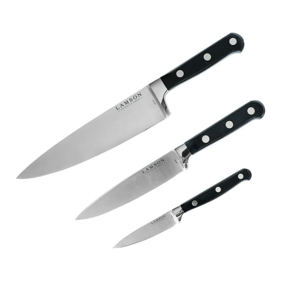 3-Piece Premier Forged Chef's Set - Midnight