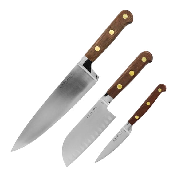 3-Piece Premier Forged Cook's Set - Walnut