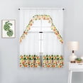 thumbnail image 1 of 3 Piece Printed Kitchen Window Curtain Panel Tiers and Swag Valance Set, 1 of 2