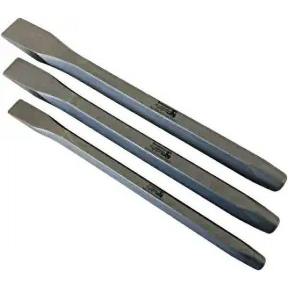 3-Piece Punch and Cold Chisel Set (3/8" x 5-1/2"), (1/2" x 6"), (5/8" x 6-1/2")