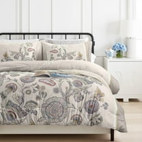 3-Piece Queen Comforter Set, Ultra Soft Quilted Floral Bedding Set with 1 Comforter and 2 Pillow Shams