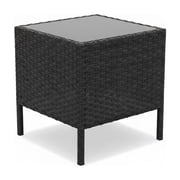 3-Piece Rattan Patio Bistro Set, All-Weather PE Rattan Furniture with 2 Chairs & Coffee Table, Soft Cushions, Weather-Resistant for Balcony, Backyard, Porch