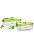 thumbnail image 1 of 3-Piece Rectangular Vacuum Food Container Set, 1 of 4