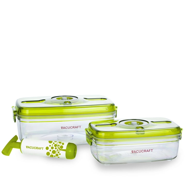 Vacucraft 3 Piece Food Storage Container Set