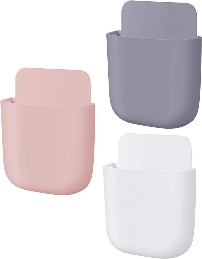 3Piece Remote Control Holder Organizer, SelfAdhesive Remote Control