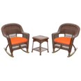 thumbnail image 1 of 3-Piece Resin Wicker Rocker Chair & End Table Set by Jeco, 1 of 4