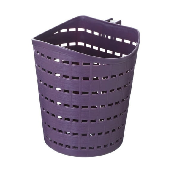 3-Piece Rotating Hanging Bathroom Basket (with Hooks), Laundry Basket, Portable Plastic Basket for Bathroom and Home Use, Dirty Clothes Basket, Living Room Storage Basket