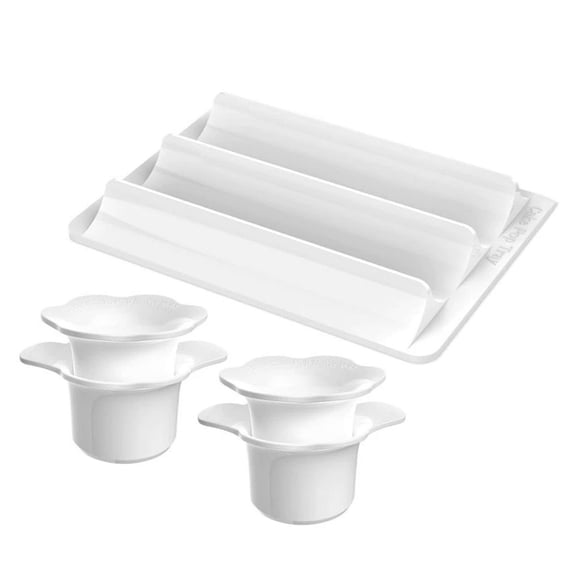 3 Piece Round Baking Cookie Set Includes Tray And 2 Cutter For Professional Homemades Biscuits Cake Dessert