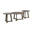 thumbnail image 1 of 3-Piece Round Occasional Table Set Natural Walnut, 1 of 7