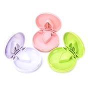 3-Piece Round Pill Cutter & Splitter Set | 2.76" 0.79" 7 2cm Green/Pink/White Portable Tablet Crusher with Storage Compartment Cuts Pills into Halves/Quarters