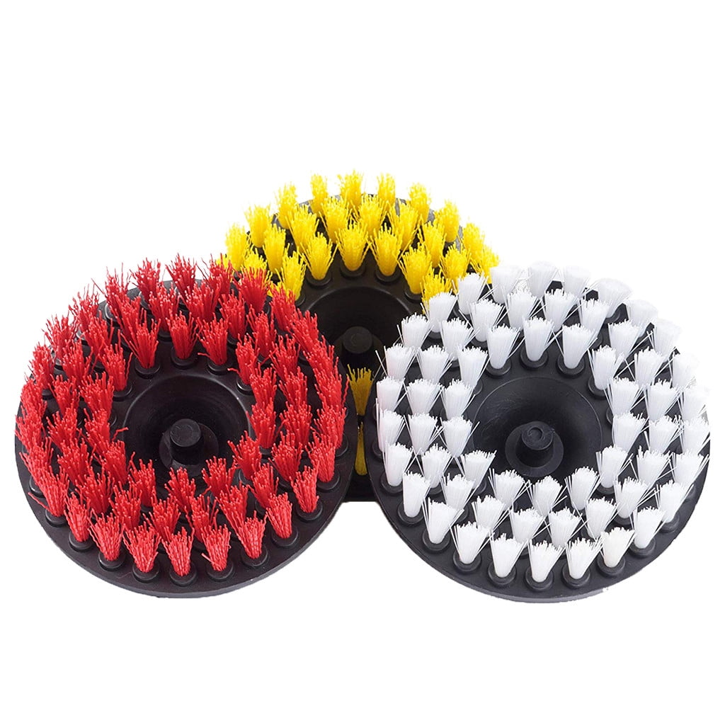 3 Piece Scrub Brush Power Drill Cleaning Brush Cleaner Combo Tool Kit