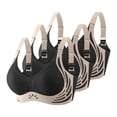 thumbnail image 1 of 3-Piece Seamless Lace Underwear Set for Women, Soft Support Bra with Fixed Cups, Breathable and Comfortable for Daily Wear, 1 of 4