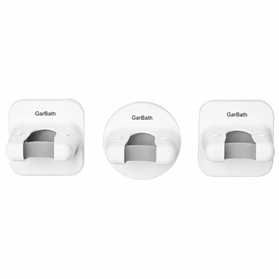 3 Piece Self Adhesive Broom Holder Set, Wall Mounted Mop Holder and Cleaning Tool Organizer Racks, TIKA