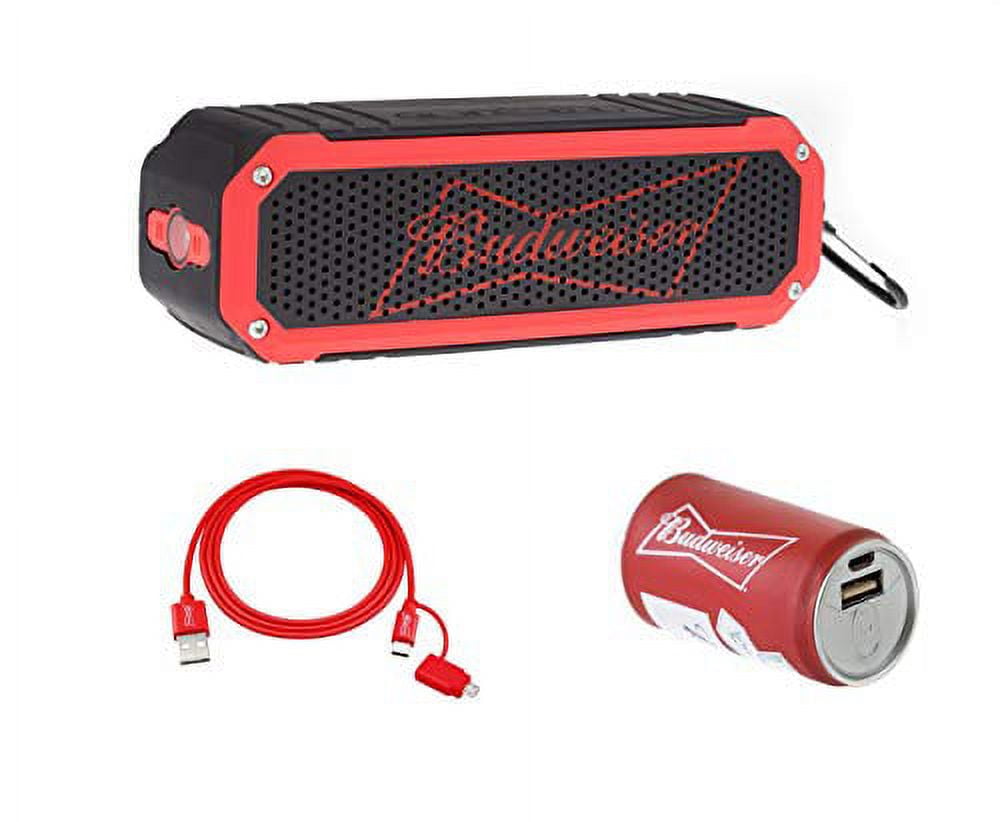 Budweiser Bluetooth Bottle Cap Speaker With Color Changing Lights Wall Mounting Speaker Kick Stand Speaker Fm Radio